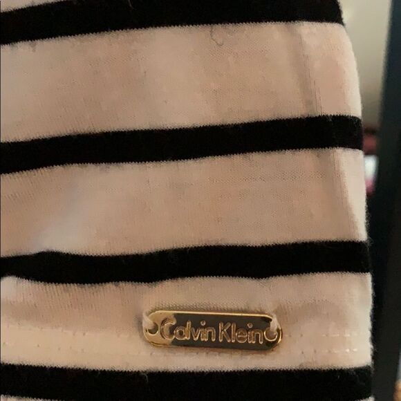 CALVIN KLEIN | Horizontal Stripped Short Sleeve Shirt - Picture 3 of 4